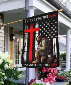 I Stand For The Flag And Kneel For The Cross Flag
