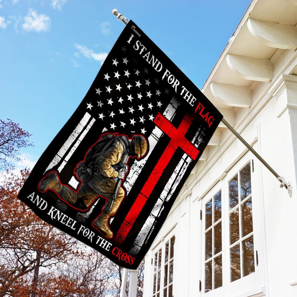 I Stand For The Flag And Kneel For The Cross Flag - Image 2