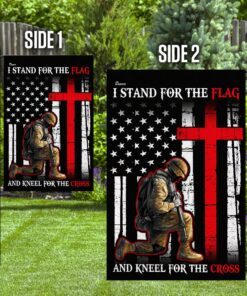 i stand for the flag and kneel for the cross flag 8268