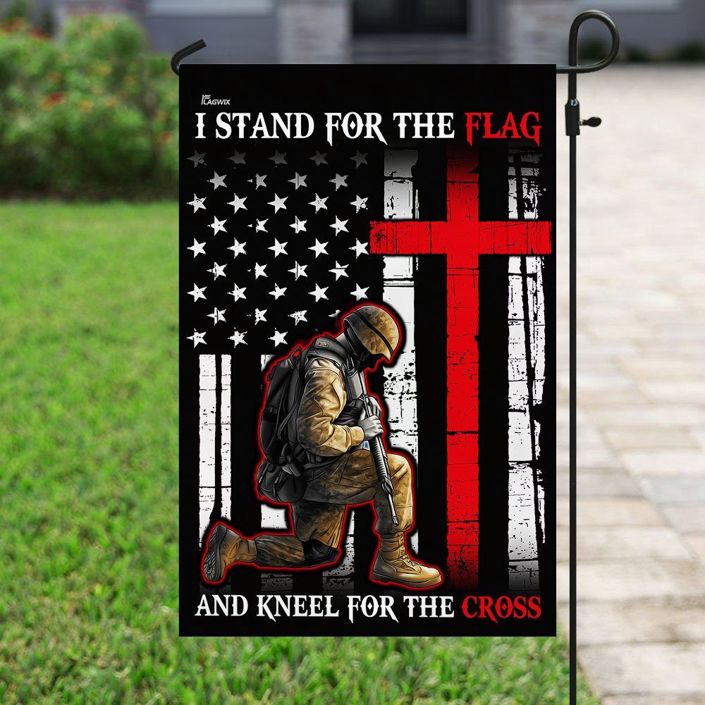 I Stand For The Flag And Kneel For The Cross Flag - Image 6