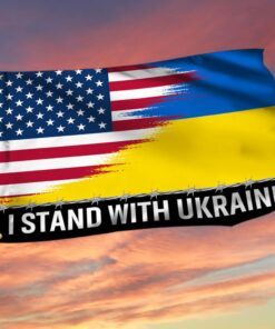 I Stand With Ukraine Grommet Flag BNN581GF