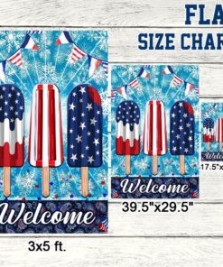 ice cream 4th of july flag independence day hello summer tqn221f 2913
