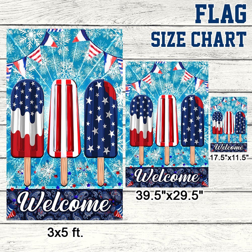 Ice Cream 4th Of July Flag Independence Day Hello Summer TQN221F - Image 7
