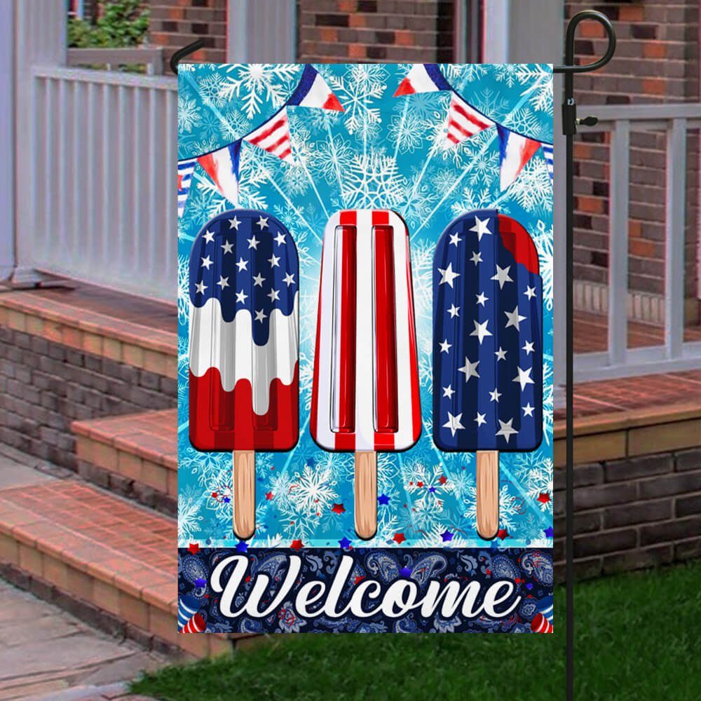 Ice Cream 4th Of July Flag Independence Day Hello Summer TQN221F - Image 5