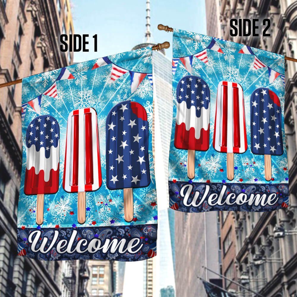 Ice Cream 4th Of July Flag Independence Day Hello Summer TQN221F - Image 3