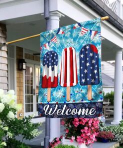 Ice Cream 4th Of July Flag Independence Day Hello Summer TQN221F