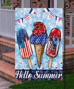 ice cream hello summer 4th of july flag tqn221fv1 1697