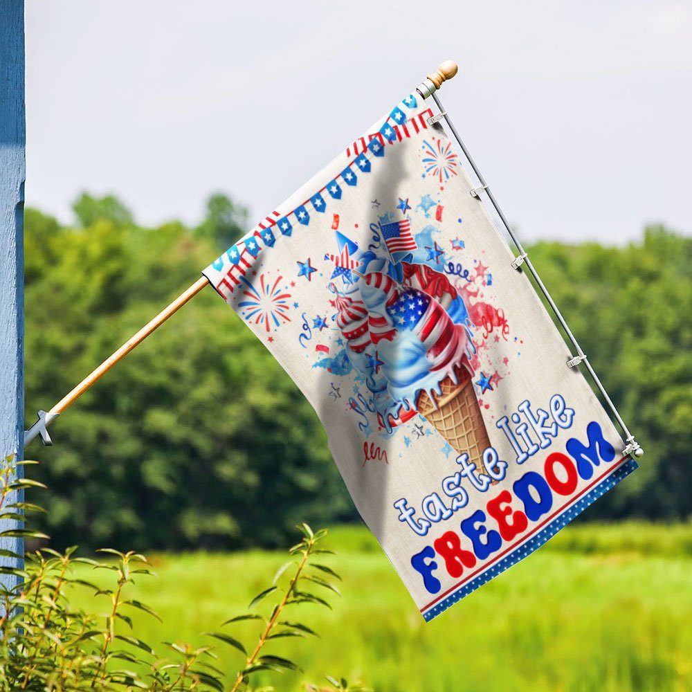 Ice Cream Taste Like Freedom 4th Of July Flag TQN1263F - Image 3