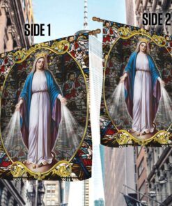 immaculate conception virgin mary flag. blessed virgin mary flag mln101f 7698