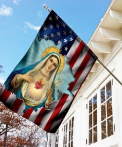 immaculate heart of mary flag 8245