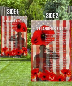 in flanders fields, poppy american flag 1749