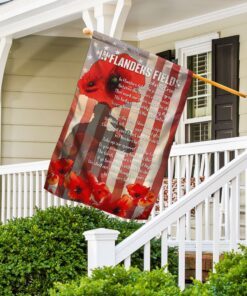 in flanders fields, poppy american flag 7526