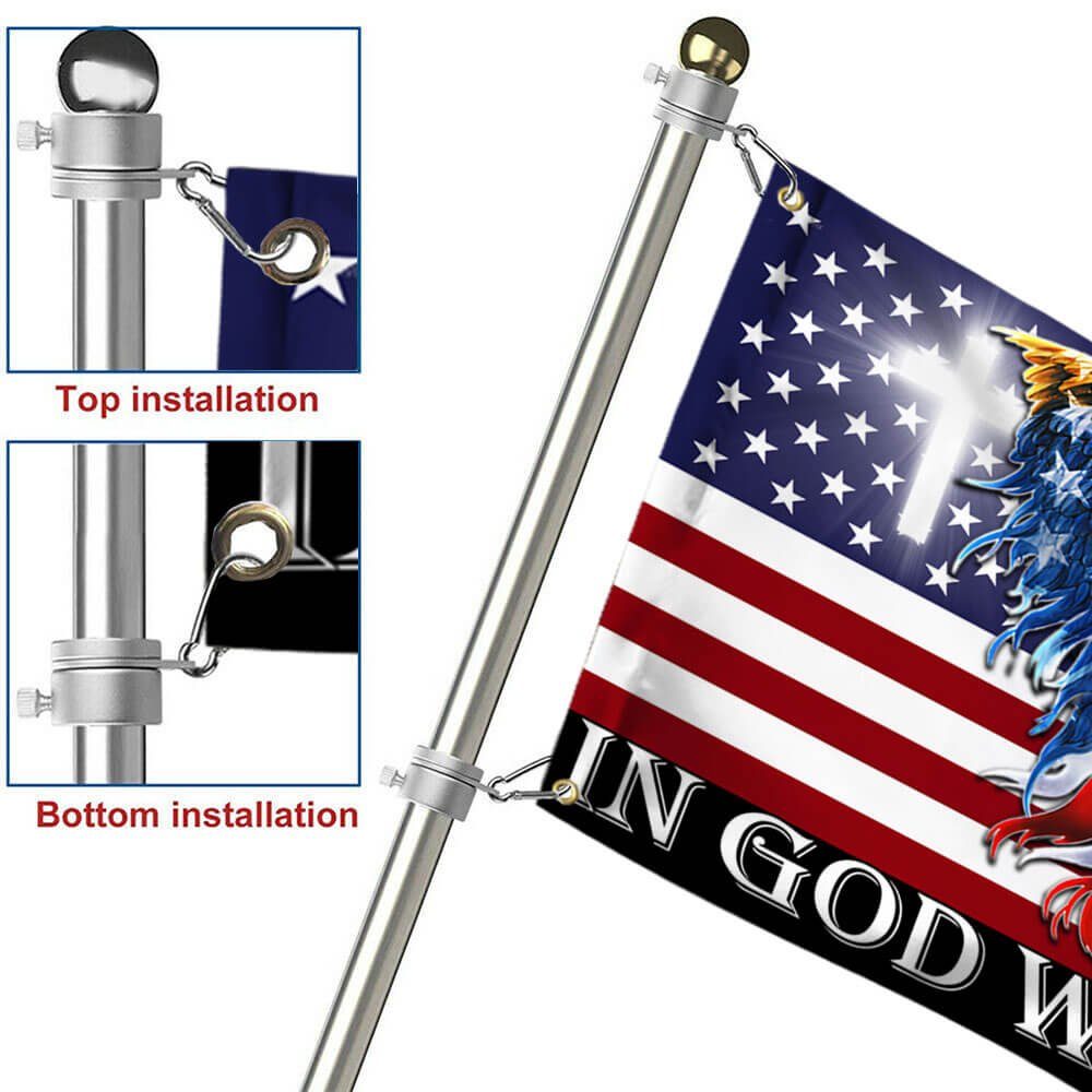In God We Trust, Christian Cross,  American Eagle Flag THB3602GFv5 - Image 6