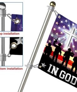 in god we trust, christian cross american eagle flag tpt120gfv1 4977