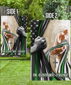 in god we trust. military flag 5781