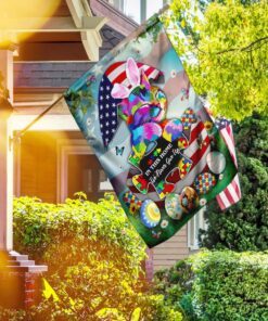 in this home we never give up. autism cat flag 2745
