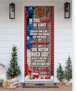 In This House We Always Say One Nation Under God Door Cover