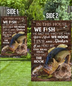 in this house we fish flag 4173