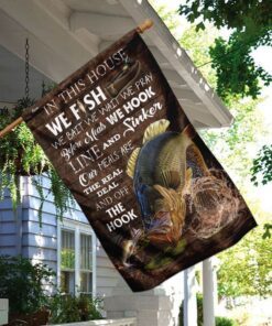 in this house we fish flag 8830