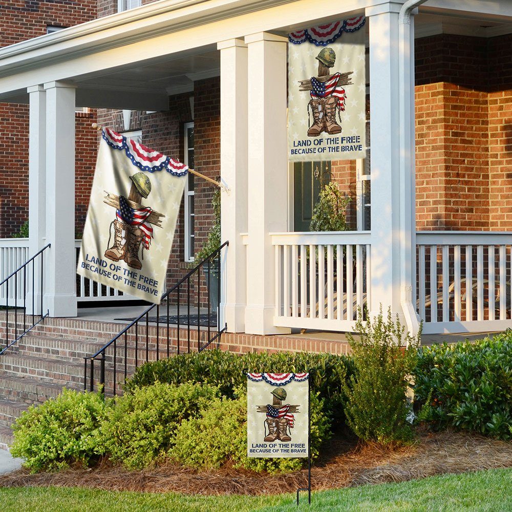 Independence Day Flag Land Of The Free Because Of The Brave 4th Of July TQN1238F - Image 4