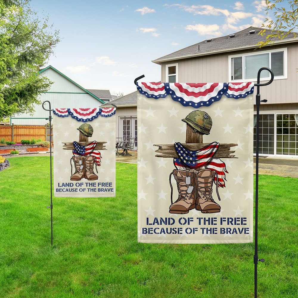 Independence Day Flag Land Of The Free Because Of The Brave 4th Of July TQN1238F - Image 5