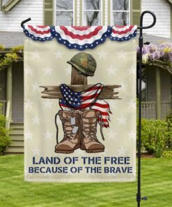 independence day flag land of the free because of the brave 4th of july tqn1238f 4671