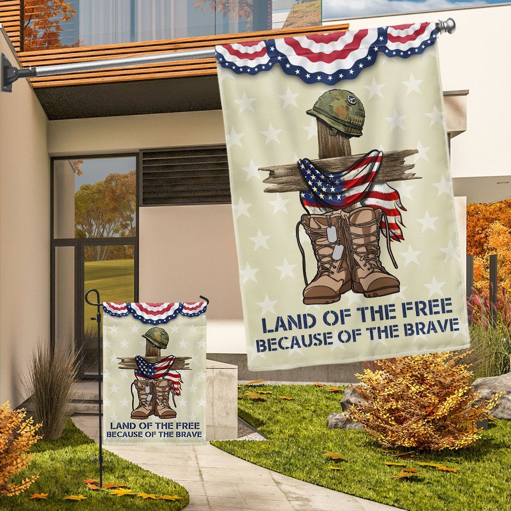 Independence Day Flag Land Of The Free Because Of The Brave 4th Of July TQN1238F - Image 8