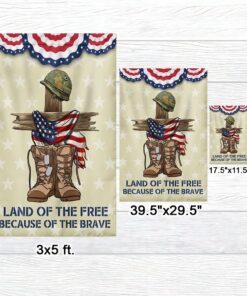 independence day flag land of the free because of the brave 4th of july tqn1238f 8994
