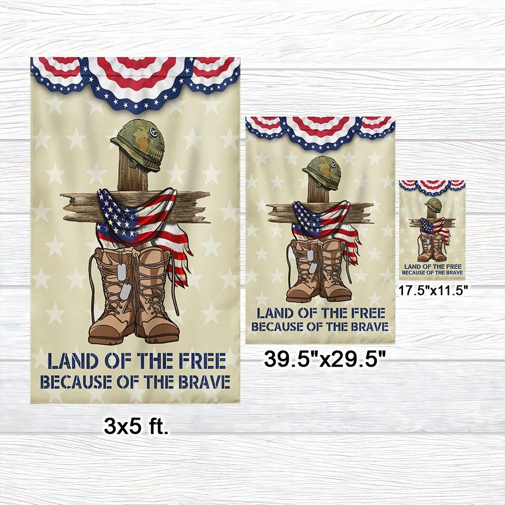 Independence Day Flag Land Of The Free Because Of The Brave 4th Of July TQN1238F - Image 7