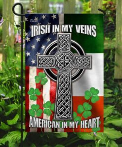 irish american celtic knot flag 2689