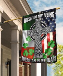 irish american celtic knot flag 6204