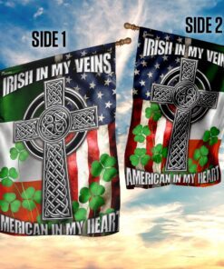 irish american celtic knot flag 7605