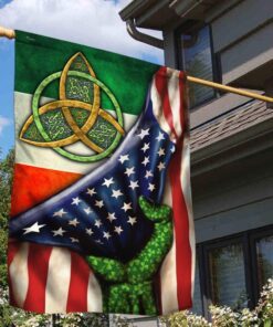 Irish American Flag Celtic Trinity Knot DDH3150F
