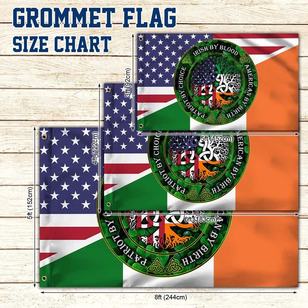 Irish American Grommet Flag Celtic Cross Saint Patrick’s Day QNK543GFv1 - Image 5