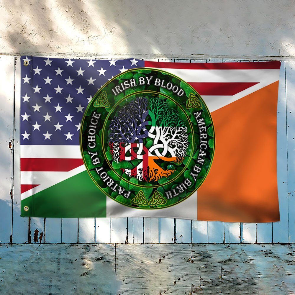 Irish American Grommet Flag Celtic Cross Saint Patrick’s Day QNK543GFv1 - Image 2
