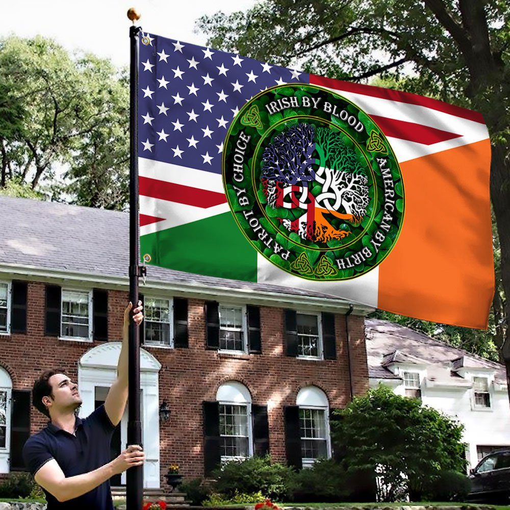 Irish American Grommet Flag Celtic Cross Saint Patrick’s Day QNK543GFv1 - Image 4