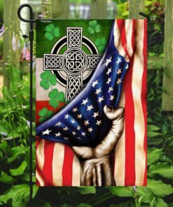 irish celtic cross flag 1226