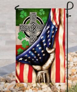 irish celtic cross flag 1557