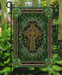 irish celtic cross flag 3040