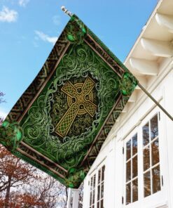 irish celtic cross flag 7264