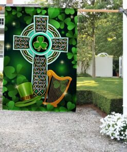 Irish Celtic Cross Irish Blessing St. Patrick Day Flag MLN1000F