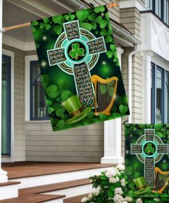 irish celtic cross irish blessing st. patrick day flag mln1000f 4837