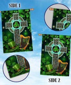 irish celtic cross irish blessing st. patrick day flag mln1000f 8611