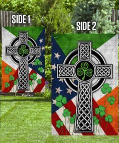 irish celtic knot cross flag 1398