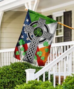 irish celtic knot cross flag 1909