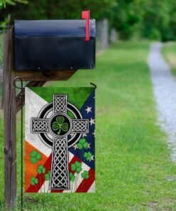 irish celtic knot cross flag 4095