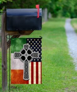irish celtic knot cross flag 4496