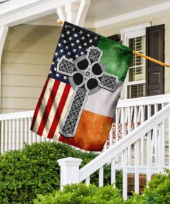 irish celtic knot cross flag 5122