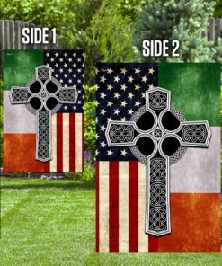 irish celtic knot cross flag 6961