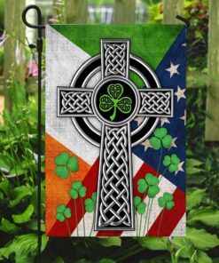 irish celtic knot cross flag 7744